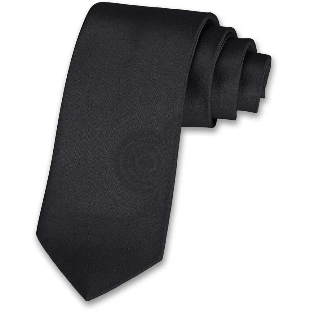 Men's Black Solid Color 8 Cm (3.15in) Polyester Formal Neck Ties